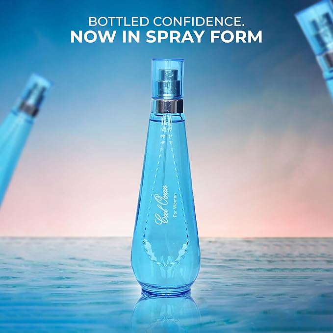 AFLUXE Women's Perfume Combo Set Milano Women&Cool Ocean Floral Fruity Fragrance Eau De Parfum Elegant 100ml Bottle Natural Spray Each for Daily Used