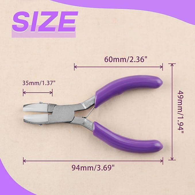 SPEEDWOX Nylon Jaw Pliers - Double Flat Jaw Pliers for Jewelry Making
