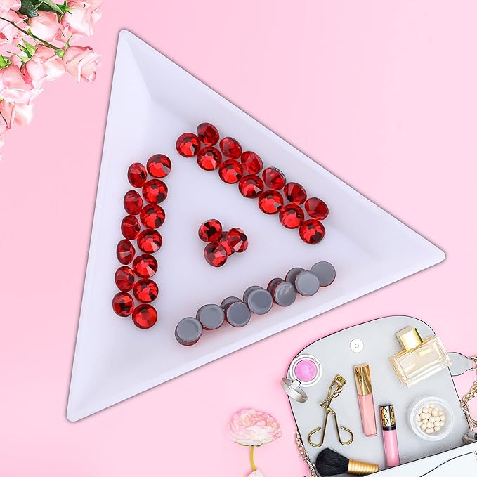 Hot Fix Crystal Flatback Rhinestones Glass Diamantes Gems 4.8mm(20ss 1440pcs, Red)