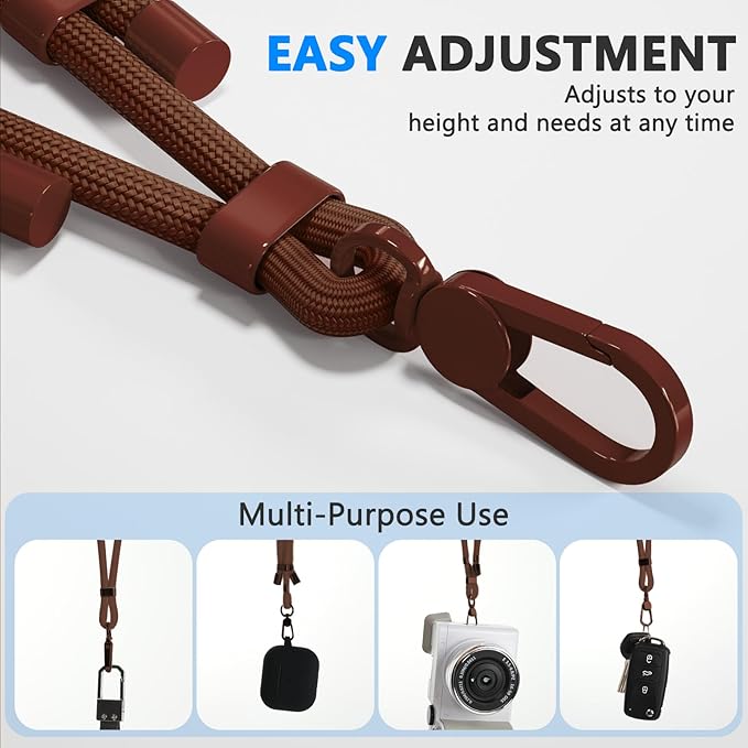 4 Pack Phone Lanyard & Wrist Strap, Cell Phone Lanyard for Around The Neck Adjustable Phone Strap for Most Smartphones