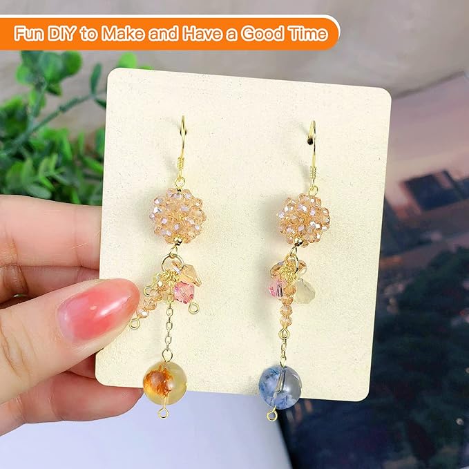 2000pcs Assorted Head Pins Set for Jewelry Making,Open Eye Pin Head Pins Eye Pins Findings Beading Pins for DIY Craft Making,Gold/Silver(18mm,20mm,24mm,30mm,35mm)