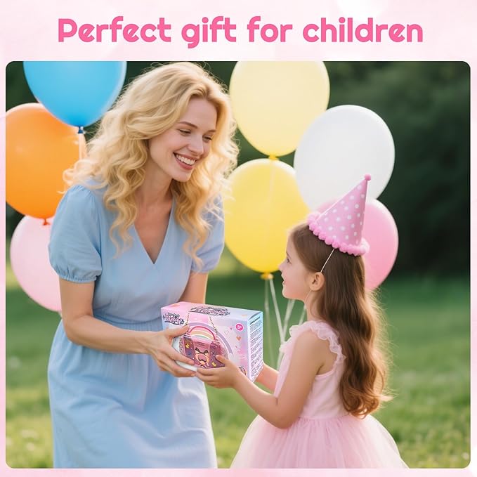 Kids Makeup Kit for Girl - Kids Makeup Sets for Girls 5-8, Real Washable Girls Makeup Kit, Little Girl Makeup Set & Princess Toys Christmas Birthday Gift for 3 4 5 6 7 8 9 10 11 12 Year Old