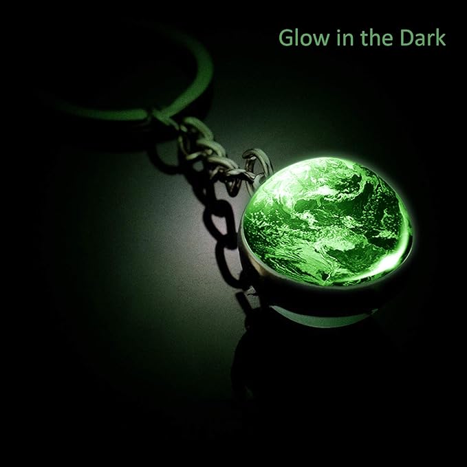 JWPavilion Solar System Planet keychain Accessories Pendant Glow In The Dark