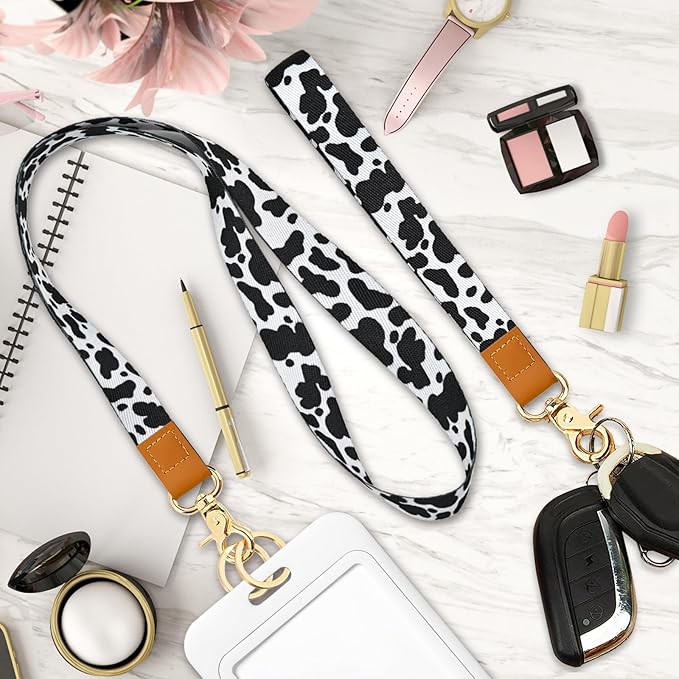 Cool Leopard Wristlet Keychain, Wrist Lanyard Key Chain For Women Men Car Keys Id Holder Card Phone Wallet Camera