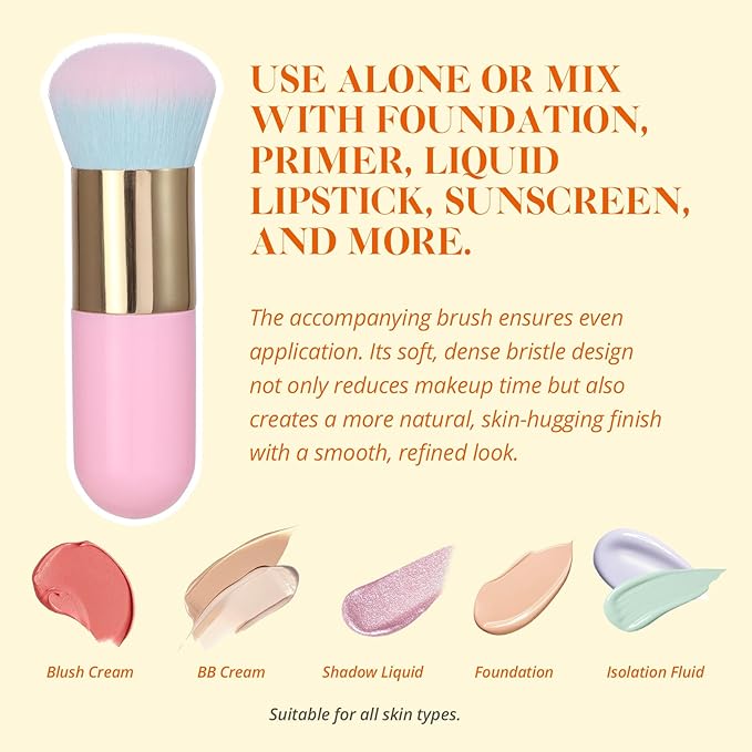 Liyalan Shimmer Body Oil 5 Color Options 1.0 fl.oz Face Glow Pearl Highlighter Illuminator Long-Lasting Shine Glitter Liquid Tanning with Makeup Brush Included (#02 Gold)