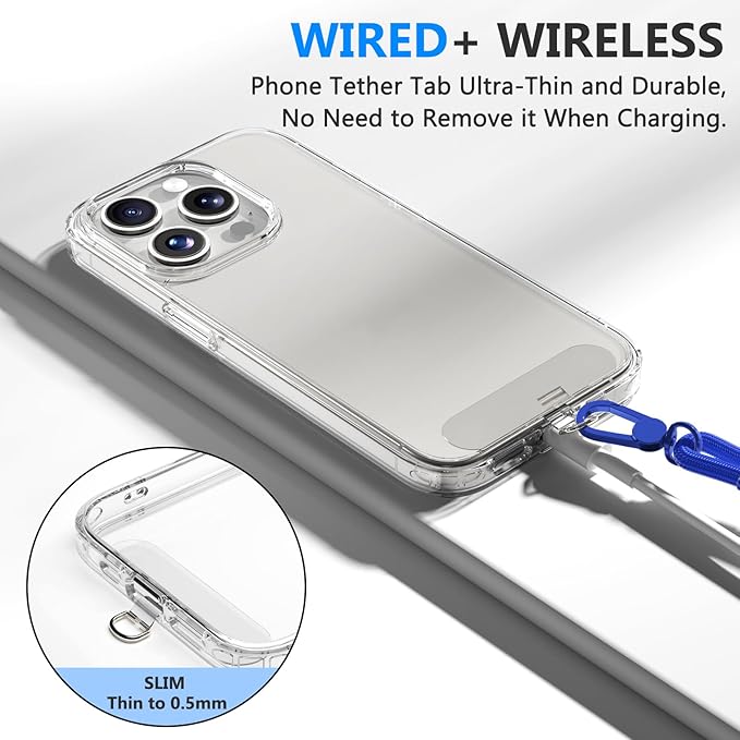 4 Pack Phone Lanyard & Wrist Strap, Cell Phone Lanyard for Around The Neck Adjustable Phone Strap for Most Smartphones