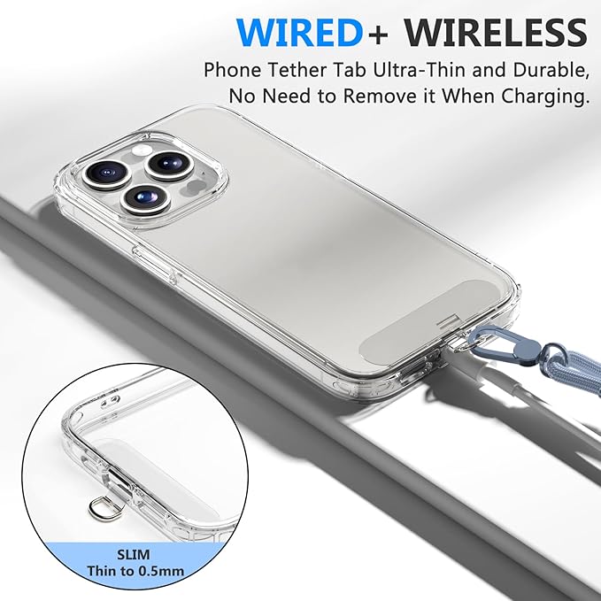 4 Pack Phone Lanyard & Wrist Strap, Cell Phone Lanyard for Around The Neck Adjustable Phone Strap for Most Smartphones