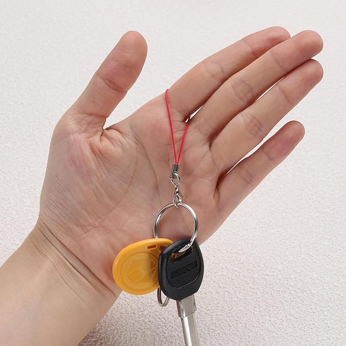 HARFINGTON 100Pcs Clasp Cords Lanyard with Lobster Clasp for Cellphone Cases Keychain DIY Jewelry Making, Red