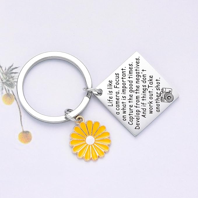 Camera Gifts Photography Decor Keychain Thank You Gifts for Photographer Christmas Keychain