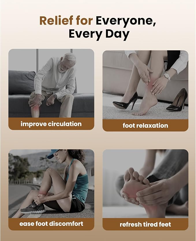 BOB AND BRAD Shiatsu Foot Massager with Heat and Remote,Valentine‘s Day Gifts for Her Him,FSA Eligible HSA Deep Kneading Electric Feet Massager for Plantar Fasciitis, Fits US Size 12