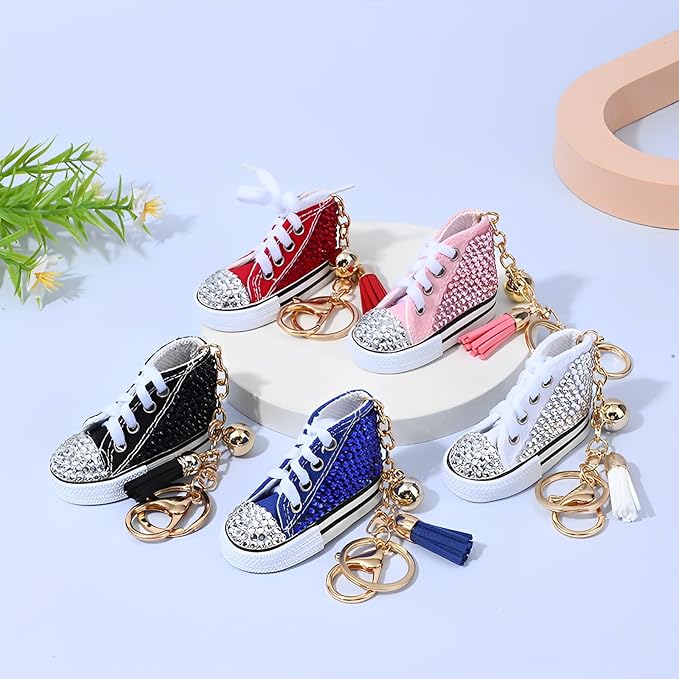 Rhinestone Keychain, Sneaker Bag Keychain Bag Pendant Handbag Keychains Accessories Keyring Key Backpack Car Charms