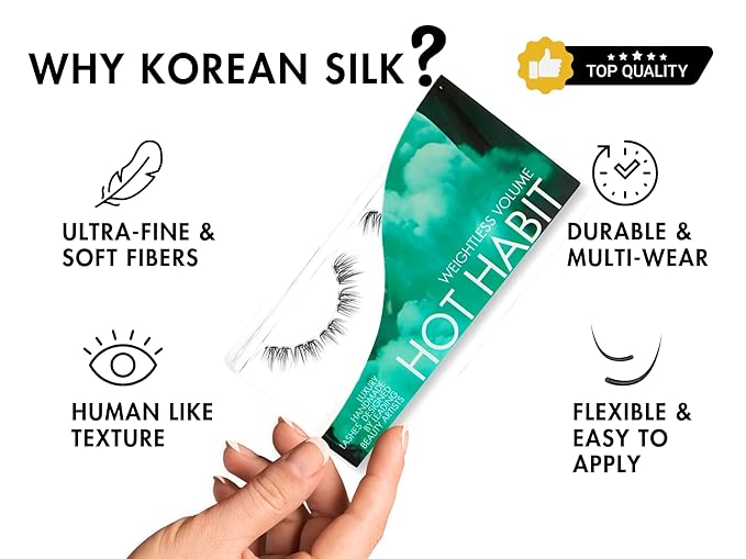 GAZELLE Luxury Natural Lash Clusters, Soft Korean Silk PBT Fibers, DIY Cluster Eyelash Extensions, Comfortable Wear, Lasts 10 Days – Hot Habit – 12mm