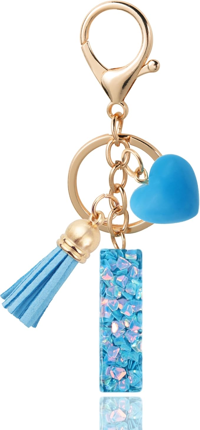 Alphabet Initial Letter Keychain Cute Heart Resin - Letter Keychain for Backpack Charms - Initial Keychains for Women