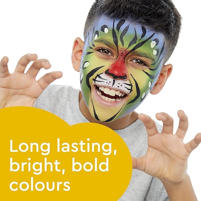 Snazaroo Face Paint Mini Starter Kit, 14 Piece Set, 6 Colors