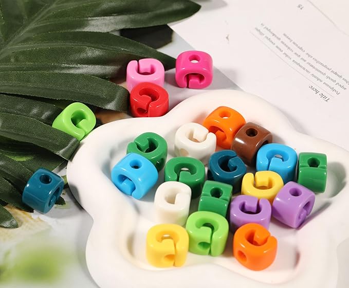 40 PCS Letter Beads 3D Acrylic 21mm x 17mm G Loose for Jewelry Making Bracelet Necklaces Keychain Phone Bag Chain Key Chains(Mixed Color G)