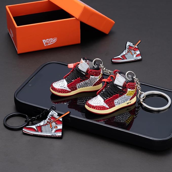 MPK 3D Mini Shoe Keychain,Sneaker Shoe lovers Keychainirthday Birthday Party Mystery Goodie Bag Prizes