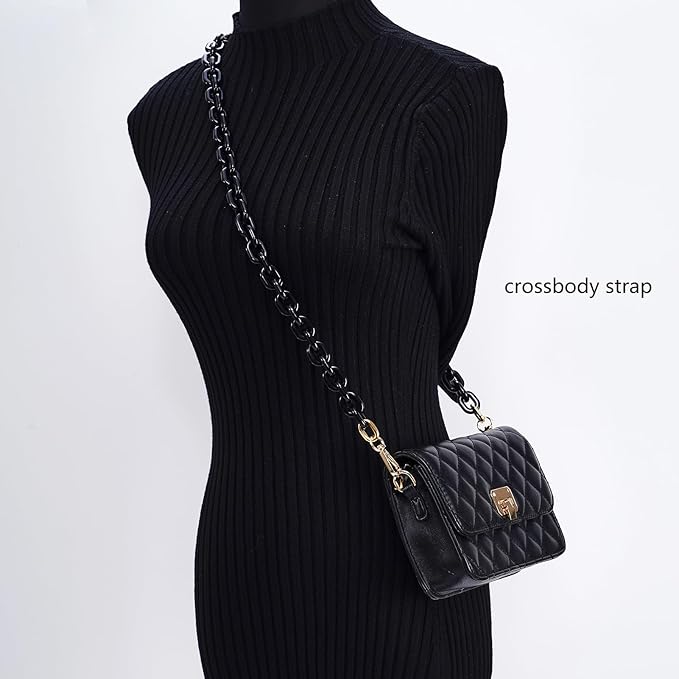 Cute Acrylic Purse Strap Bag Chain Handle Replacement Handbag Crossbody Shoulder Strap Accessory