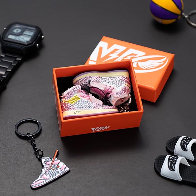 MPK 3D Mini Shoe Keychain,Sneaker Shoe lovers Keychainirthday Birthday Party Mystery Goodie Bag Prizes