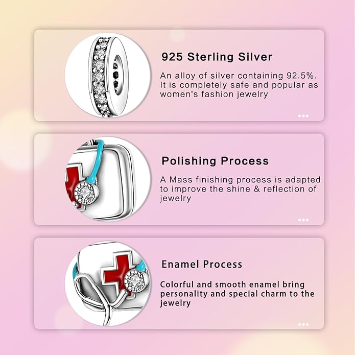 Hamsa Hand Dragon Bible Cross Prayer Charm 925 Sterling Silver Charms Fits Women's Charm Bracelet and Necklace Bead Charms Jewelry Gifts for Sister Friend