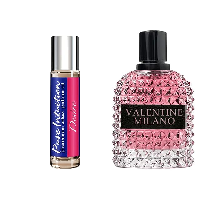AFLUXE Women's Perfume Combo Set Milano Women&Pheromone Desire Floral Fruity Fragrance Eau De Parfum Elegant 100ml Bottle Natural Spray Each for Daily Used