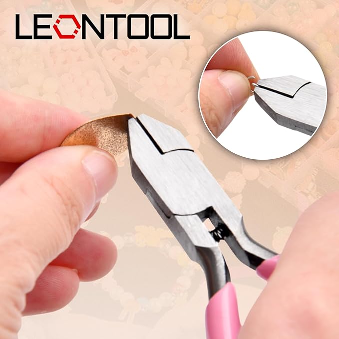 4.4" Mini Short Flat Nose Pliers for Jewelry Making Small Duck Billed Pliers Smooth Jaws Flat Plier Wire Straightener Jewelry Making Tools for Wire Bending Straightening Craft DIY Supplies