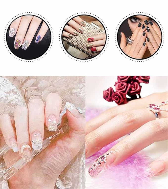 2250 Pcs SS16 4mm Flatback Rhinestones for Nails Art Crafts Glitter Round Gems AB Crystals DIY Clothes Shoes （Light Green AB）