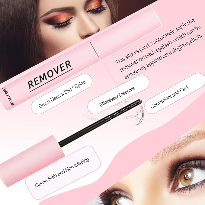 Lash Bond and Seal Kit 3Pcs DIY Lash Extension with Waterproof Lashe Cluster Glue 72h Hold and Seal Lash Remover Tweezers for Eyelash Extensions Beginners Self Use at Home