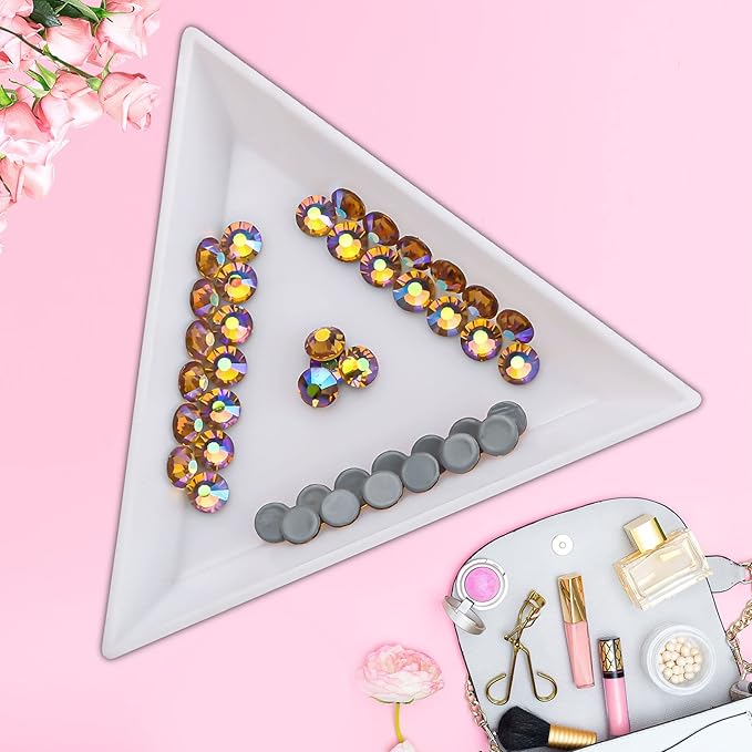 Jollin Hot Fix Crystal Flatback Rhinestones Glass Diamantes Gems 4.8mm(20ss 1440pcs, Topaz AB)