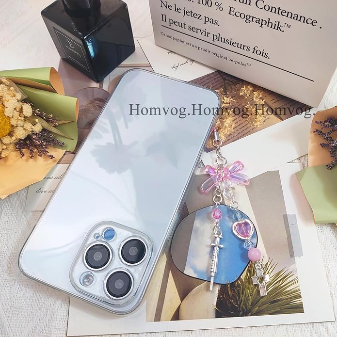 1-4PCS Cute Phone Charms Aesthetic Y2K Cell Phone Charms Strap Pink Strawberry Butterfly Star PhoneCharm Y2K Accessories for Bag Keychain Airpods Camera Pendants Decor
