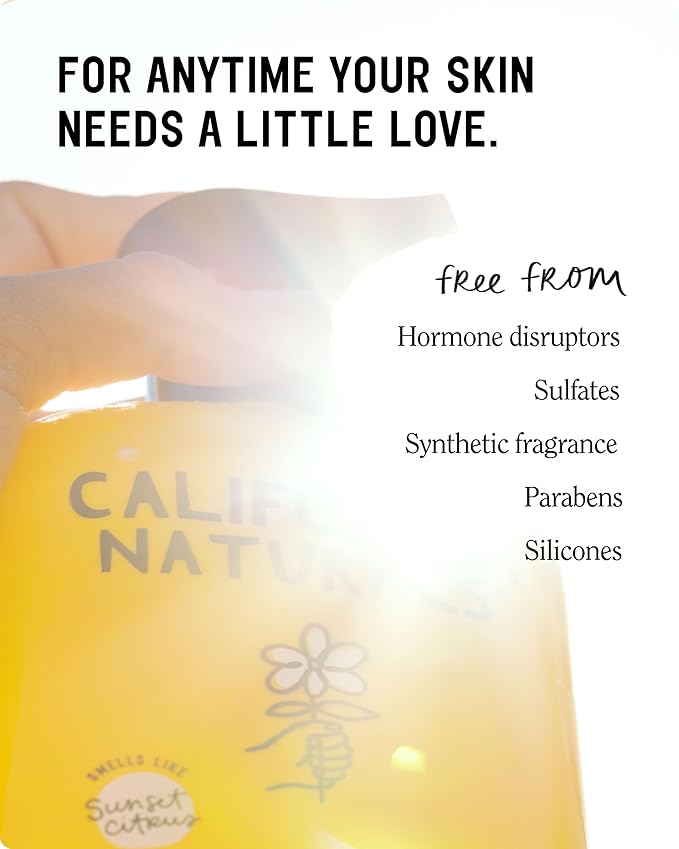 California Naturals Glow Body Lotion Sunset Citrus, Lightweight Hydrating Body Lotion for Soft Smooth Skin, Naturally Scented, Vegan, Cruelty, Paraben & Phthalate Free, 16.5 oz