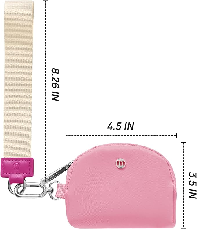 Mum's Memory Mini Zip Around Wristlet Wallet for Women Dual Pouch Wristlet Portable Wallet Coin Purse Mini Women Coin Pocket