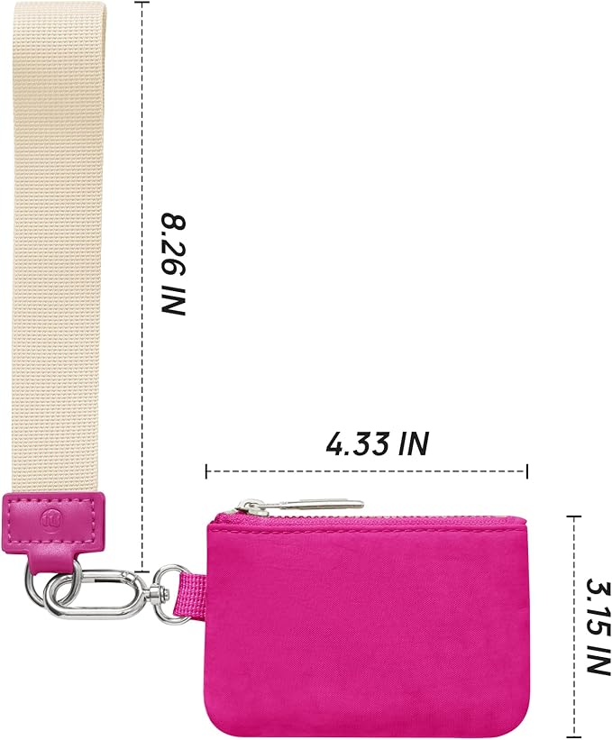 Mum's Memory Mini Zip Around Wristlet Wallet for Women Dual Pouch Wristlet Portable Wallet Coin Purse Mini Women Coin Pocket