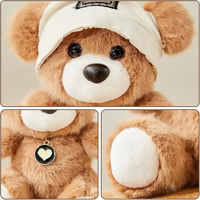 Cute Key Chain Plush Bear Bag Charm Teddy Bear Keychain Gift For Handbag,Purse, Backpack, Car Keys