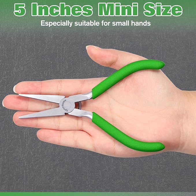 SPEEDWOX 5 inch flat nose pliers mini duckbill pliers fine nose pliers fine nose pliers precision pliers for jewelry making hand tools beading craft craft