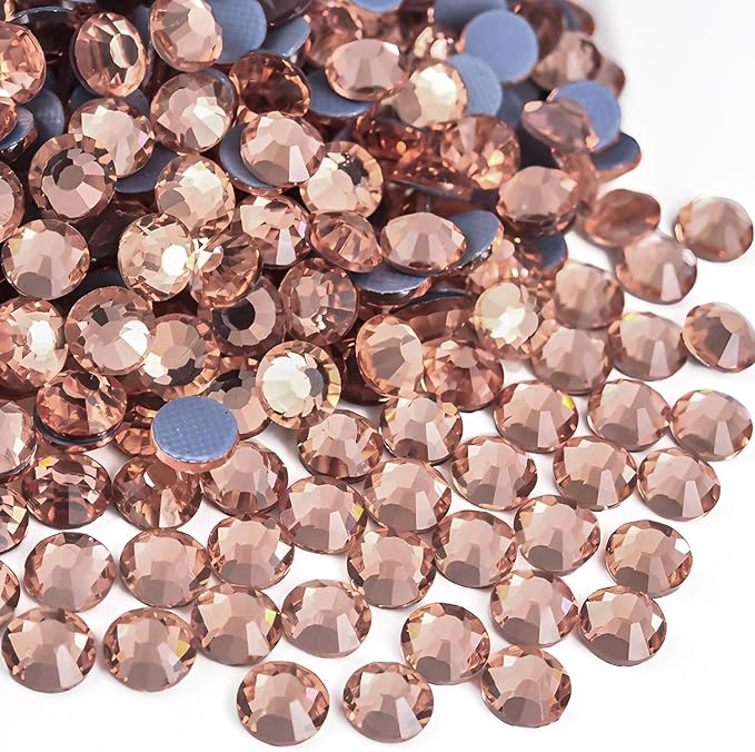 2880pcs Hotfix Rhinestones Flatback Crystal Rhinestones for Crafts Crafting Clothes Shoes DIY Decorations, 2.8mm SS10, Champagne