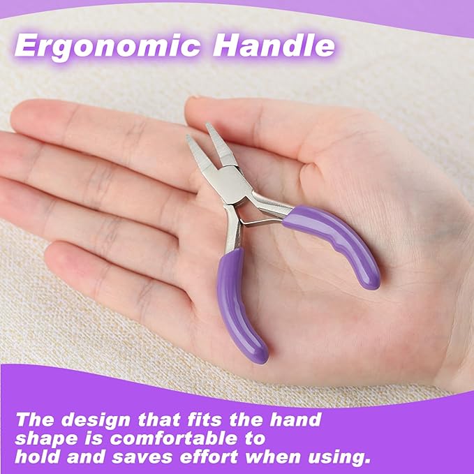 3 Inches Duckbill Pliers Mini Flat Nose Pliers Miniature Pocket Plier Mini Precision Pliers For Jewelry Making Bending Wire Small Object Gripping Beading Looping Shaping Wire