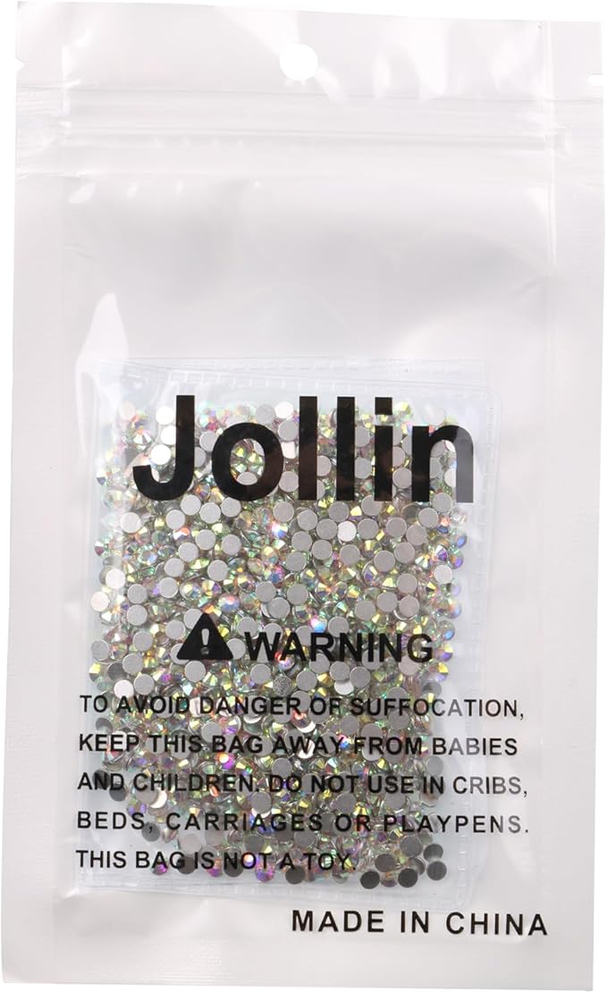 1440pcs Glue Fix Crystal Flatback Rhinestones Glass Diamantes Gems for Crafting Nail Art Crafts Decorations Clothes Shoes 3.2mm (ss12, Crystal AB)