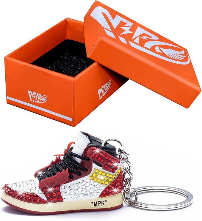 MPK 3D Mini Shoe Keychain,Sneaker Shoe lovers Keychainirthday Birthday Party Mystery Goodie Bag Prizes