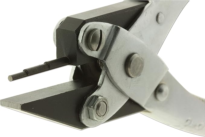 The Beadsmith 3-Step Round and Flat Nose Parallel Plier, Loops 1, 1.5, 2mm, 5.5 inches (140mm) Steel tool for jewelry making, with spring