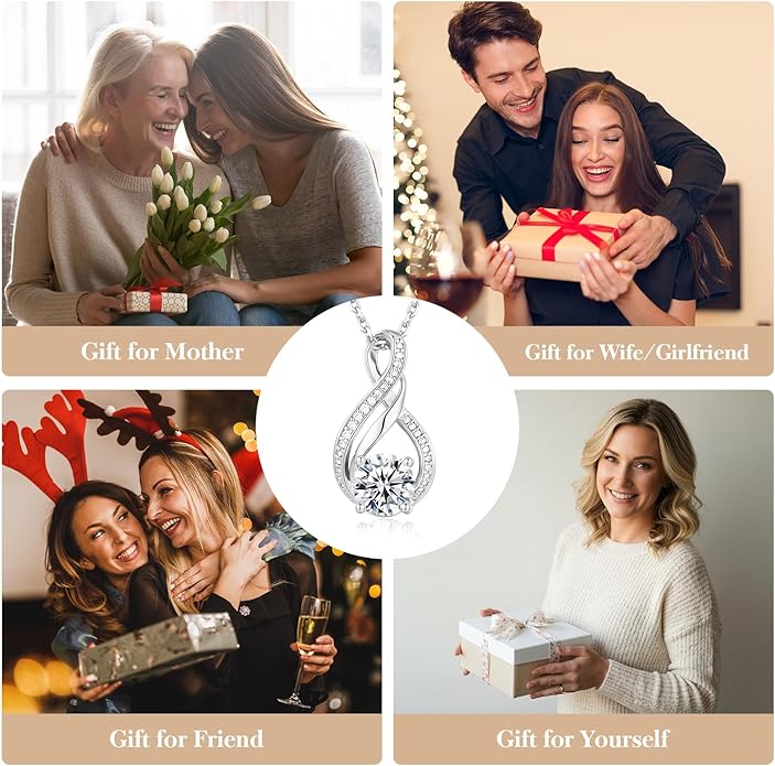 KRZ To My Wife Necklace from Husband, Gift with Love Card for Her Women Girlfriend Wife - Anniversary, Birthday, Christmas, Valentines Day Idea