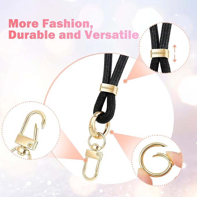 Phone Lanyard for Cellphone Case, Phone Wrist Strap for Case, With Lip Balm Holder Keychain Cap