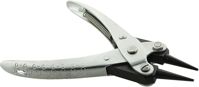 The Beadsmith Round Nose Parallel Pliers, 5.5 inches (140mm), Steel tool for jewelry making, with spring