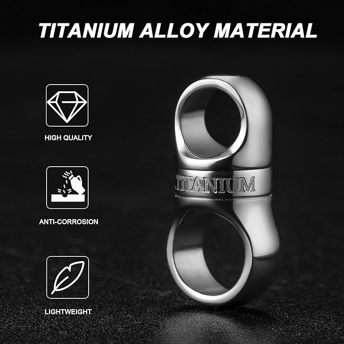 TISUR Titanium Key Ring, Key Chain Rings Heavy Duty Swivel Keyrings Carabiner Keychain For Men And Women Key Chain Assecories