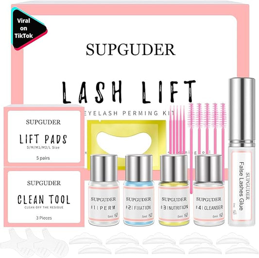 2026 Valentine's Day gift Lash Lift kit Eyelash perm kit,SUPGUDER Professional Eyelash Curling Lash Extension Set,Lash Lifting Tools Suitable for Salon