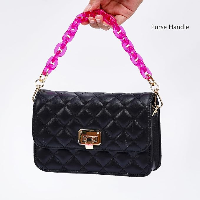 Cute Acrylic Purse Strap Bag Chain Handle Replacement Handbag Crossbody Shoulder Strap Accessory