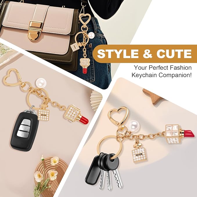 HyperFun Cute Keychains For Women Bag Charms Purse Accessories Charm Key Chain For Handbags Car