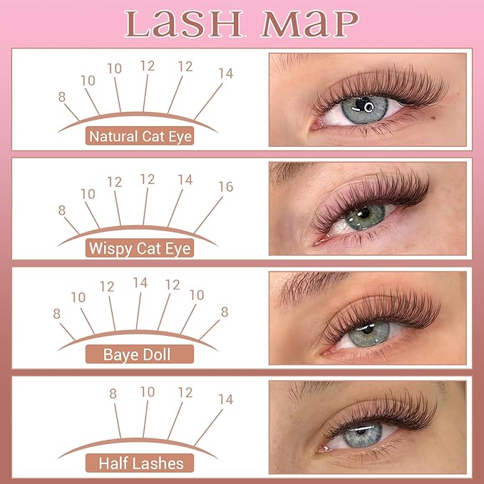 Brown Lash Clusters Kit Natural Dark Brown Eyelash Clusters Wispy Lash Extension Kit Brown Cluster Eyelash Extensions Kit 8-16MM DIY Individual Lashes with Lash Bond and Seal Tweezers by ZANLUFLY