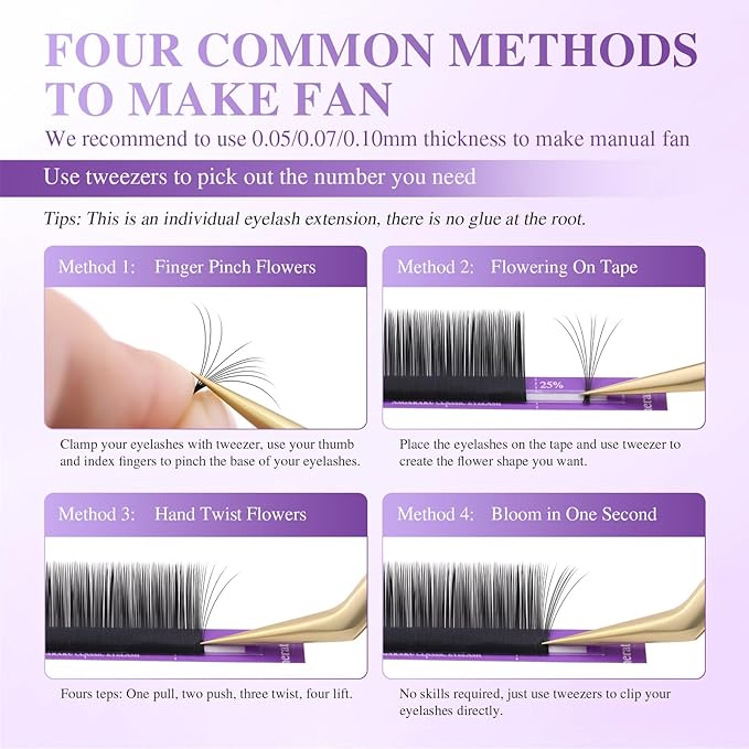 NAGARAKU Individual Eyelash Extensions, Volume & Classic Lashes 5th Generation Soft Natural Beauty Salon Professional Anti-rebound Single Lash Extension Supplies 16 Rows -0.07 D Curl 12mm