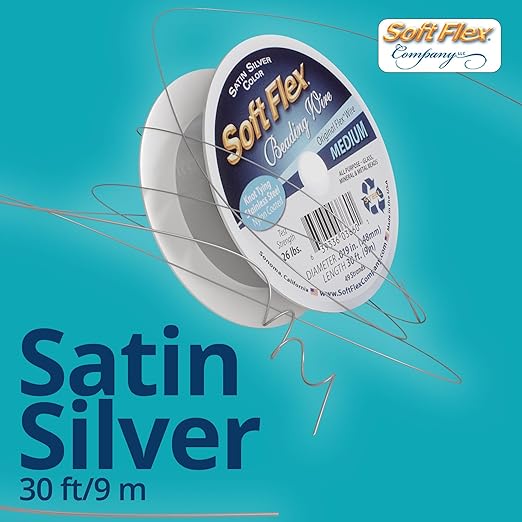 Soft Flex 49 Strand Beading Wire - Medium 0.19 Diameter - 30 Feet Nylon Design Wire