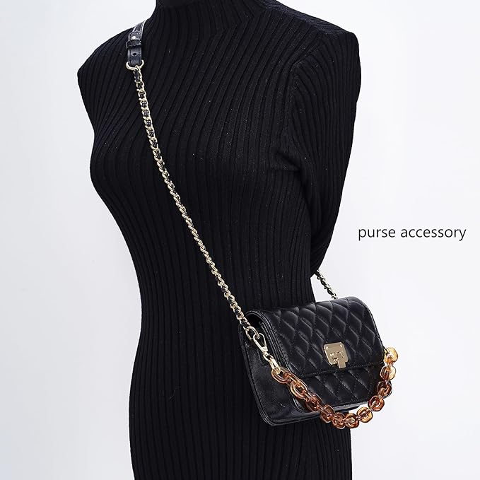 Cute Acrylic Purse Strap Bag Chain Handle Replacement Handbag Crossbody Shoulder Strap Accessory